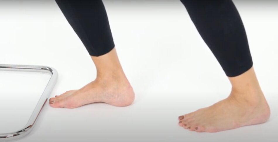 Floor Stretch for Achilles Tendonitis